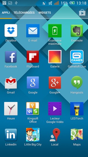 Sélectionnez E-mail