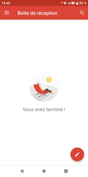 Votre messagerie Gmail est prête à l'emploi