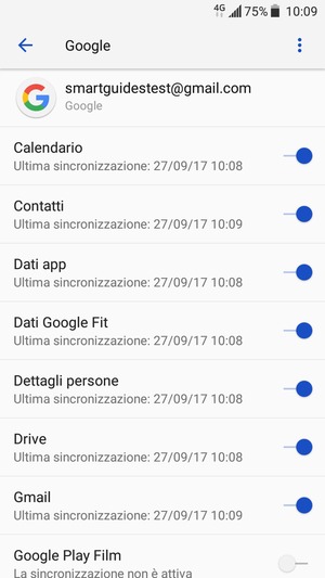 Seleziona il tasto Menu