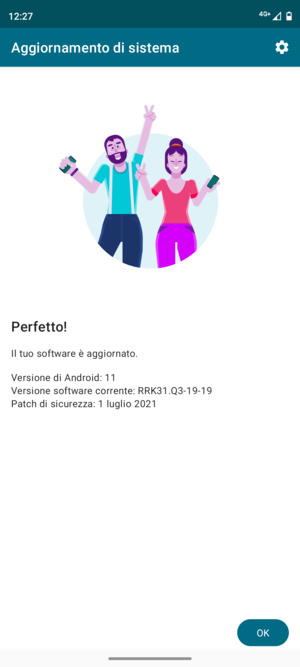 Se il tuo telefono è aggiornato, seleziona OK