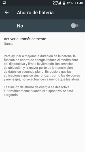 Active Ahorro de batería