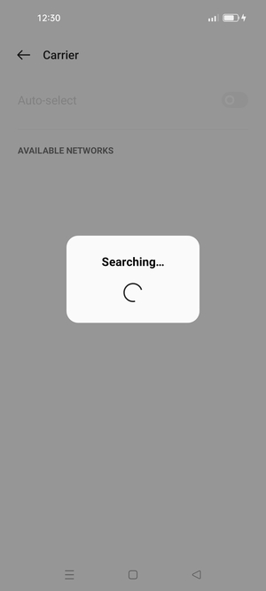 Wait for the search to finish