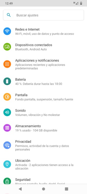 Seleccione Redes e Internet