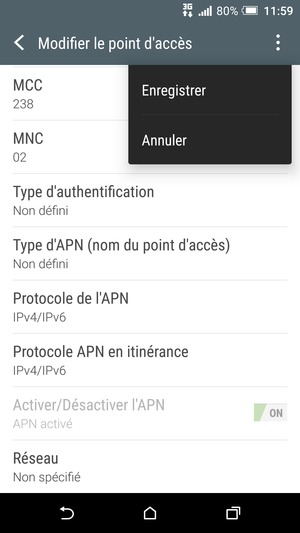 Sélectionnez Enregistrer