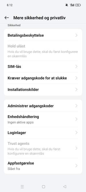 Vælg SIM-lås