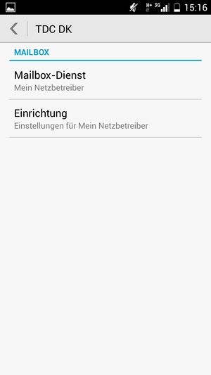 Wählen Sie Mailbox-Dienst
