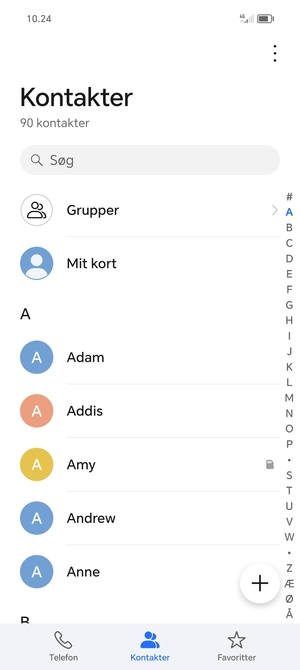 Vælg Menu-knappen