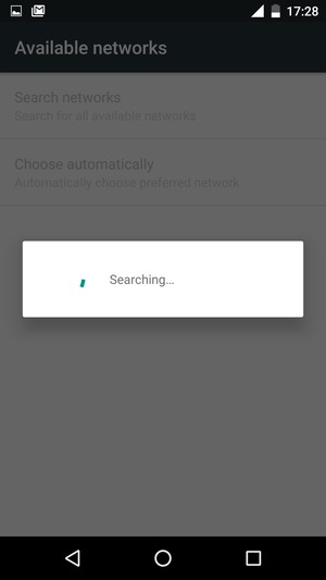 Wait for the search to finish
