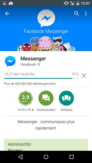 Veuillez attendre la fin de la procédure d'installation