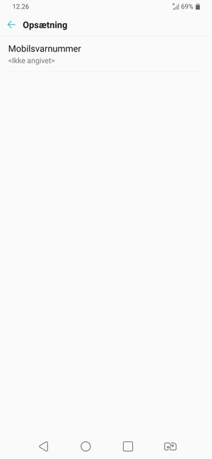 Vælg Mobilsvarnummer