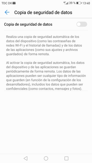 Active Copia de seguridad de datos