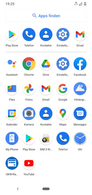 Wählen Sie Einstellungen