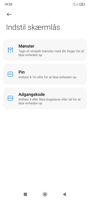 Vælg Mønster