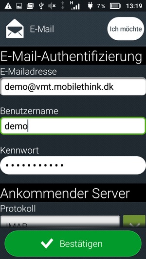 Geben Sie Benutzername ein