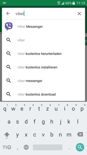 Geben Sie den Namen der App ein und wählen Sie Suchen