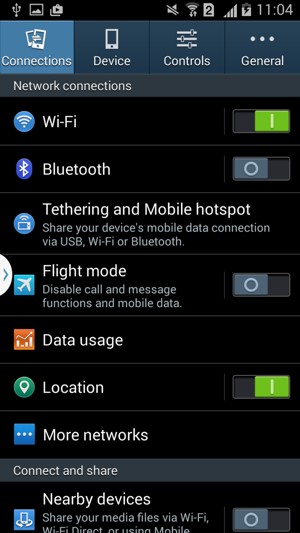 If you see this screen, select Connections