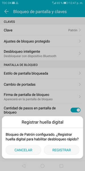 Seleccione CANCELAR