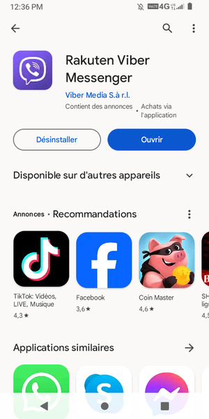 Sélectionnez Ouvrir