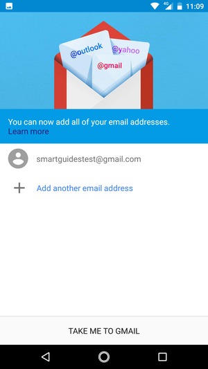 Select TAKE ME TO GMAIL
