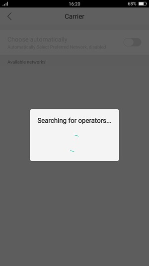Wait for the search to finish