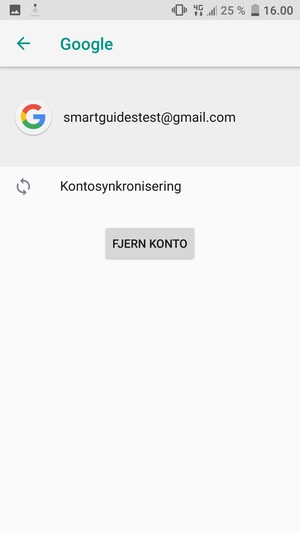 Vælg Kontosynkronisering