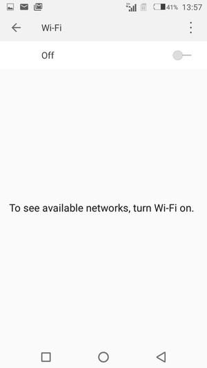 Turn on Wi-Fi