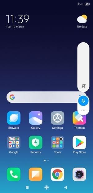 Select Mute for silent mode