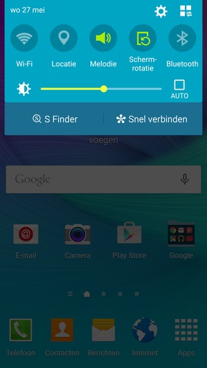 Vink het selectievakje AUTO aan