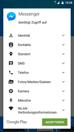 Wählen Sie AKZEPTIEREN
