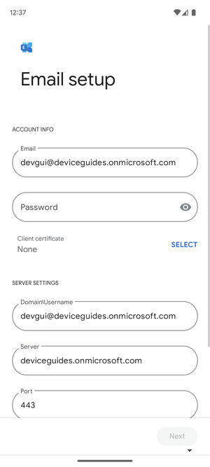 Enter your password