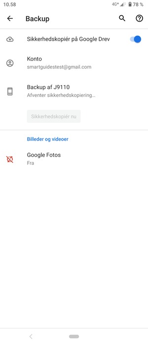 Vælg Konto