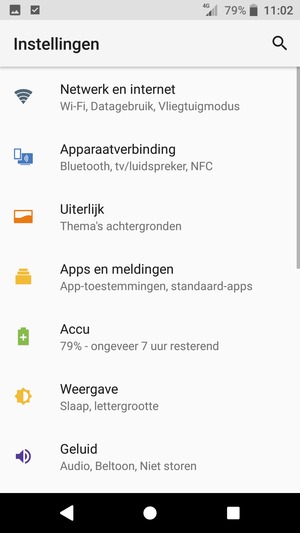 Selecteer Netwerk en internet