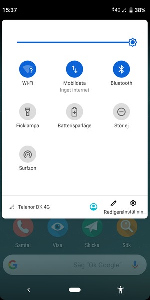 Stäng av Wi-Fi och Bluetooth