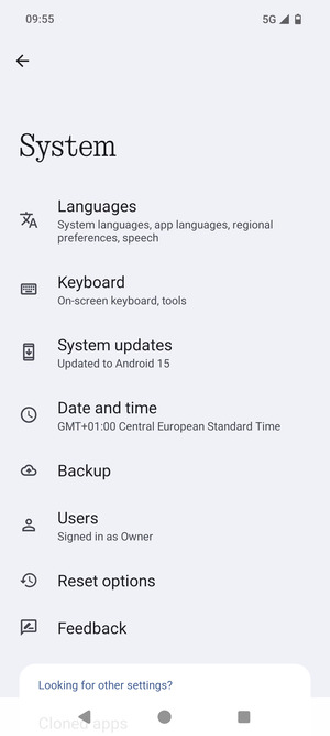 Select Backup