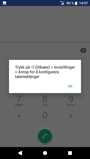 Hvis personsvar ikke er innstilt, velg OK