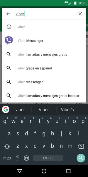 Introduzca el nombre de la aplicación y seleccione Buscar