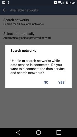 Select YES