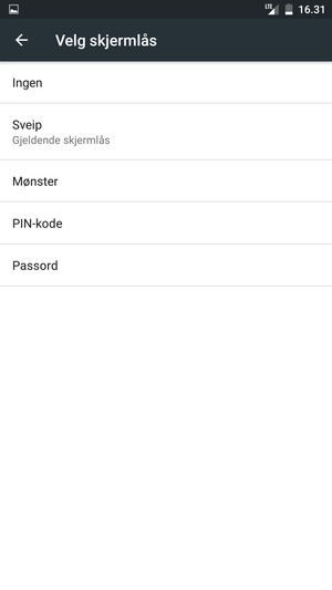 Velg Mønster