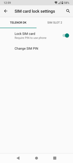 Select Change SIM PIN