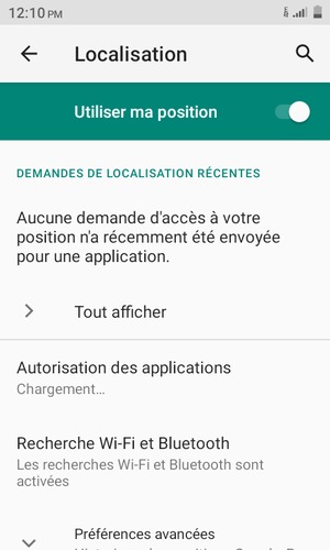 Désactiver le Localisation