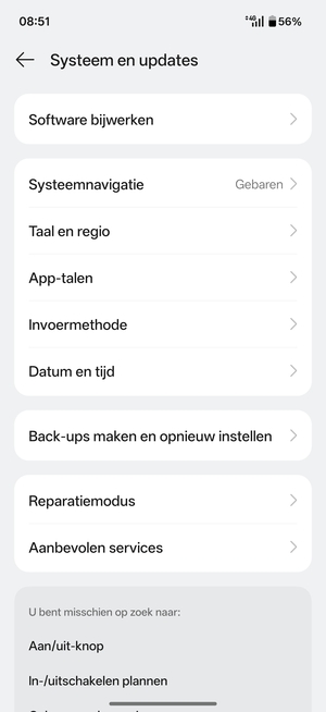 Selecteer Software bijwerken