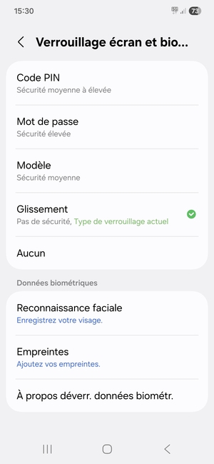 Sélectionnez Modèle