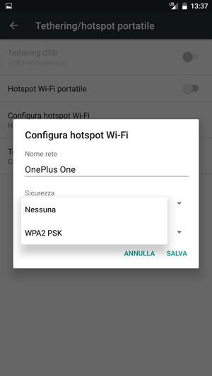 Seleziona WPA2 PSK