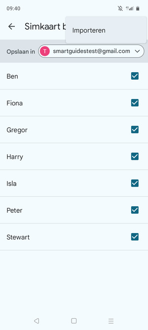 Selecteer Importeren