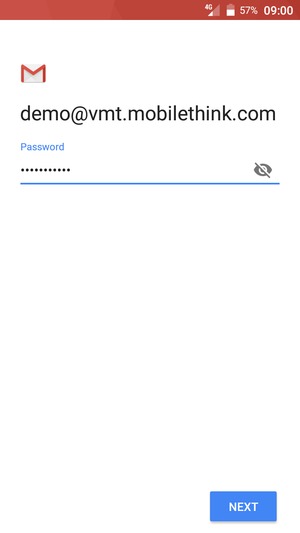Enter your Password and select NEXT