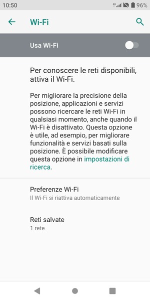 Attiva Wi-Fi