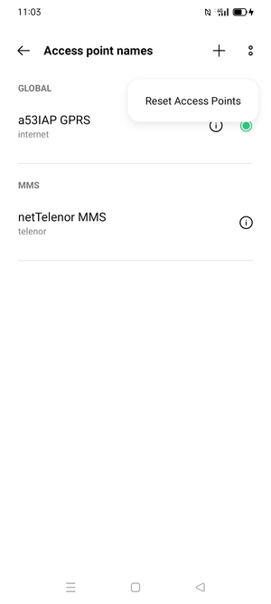 Select Reset Access Points