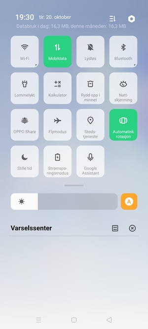 Slå på Strømsparingsmodus