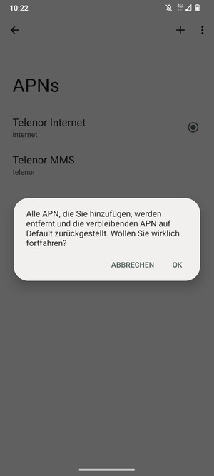 Wählen Sie OK