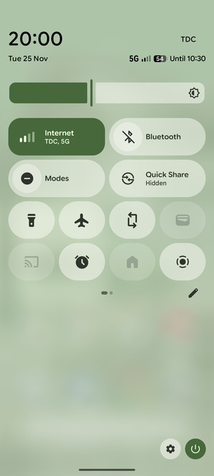 Select the Settings button